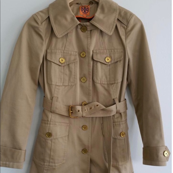 Tory Burch Jackets & Blazers - Tory Burch Cafe Au Lait Abrielle Trench Coat
